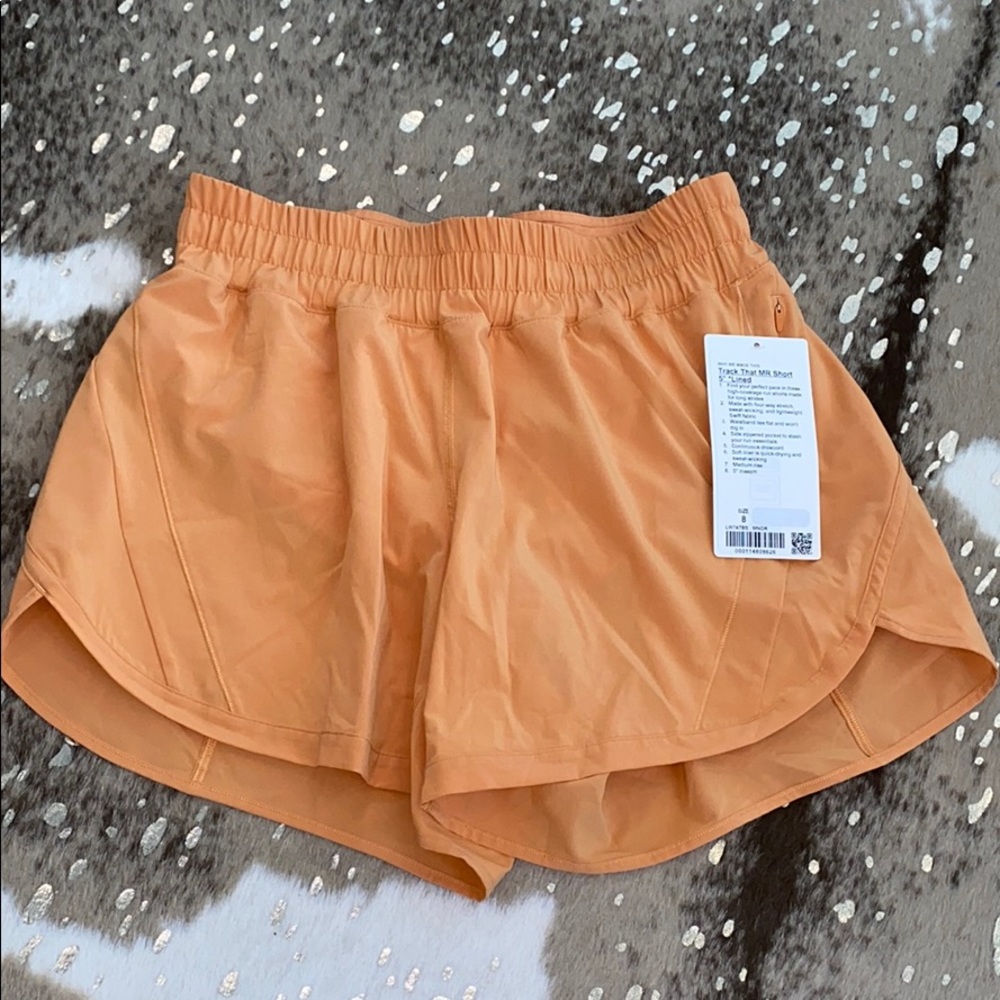 Orange Track That MR Short 5" Lined
